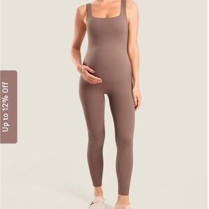 Brown Maternity Bodysuit